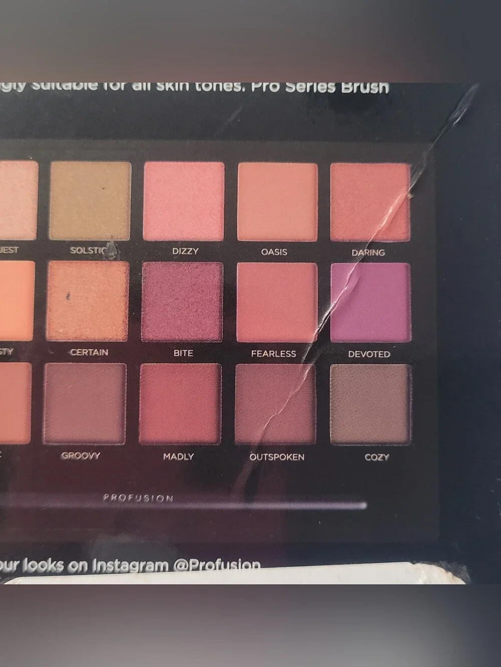 Profusion Cosmetics **SIENNAS** 21 Shade Eyeshadow Palette Collection & Brush